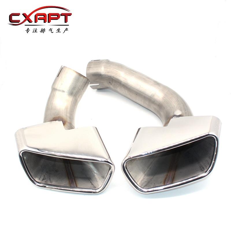 14-17宝*马X528i35i升级改装高配方口方形尾喉不锈钢尾气套件罩