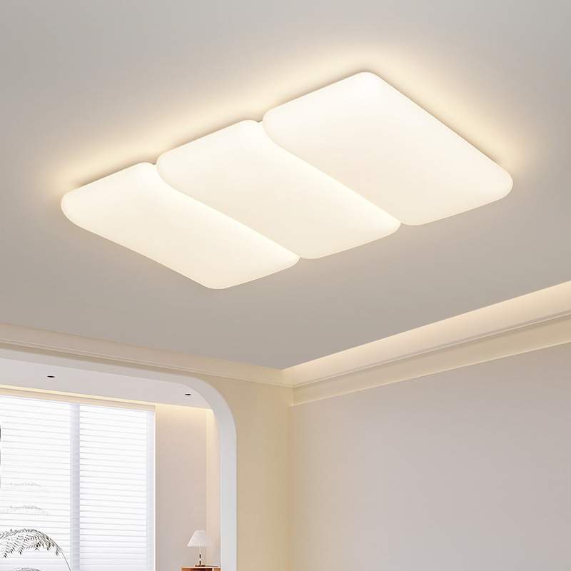 全光谱LED吸顶灯奶油风客厅卧室餐厅房间中山灯饰具现代简约