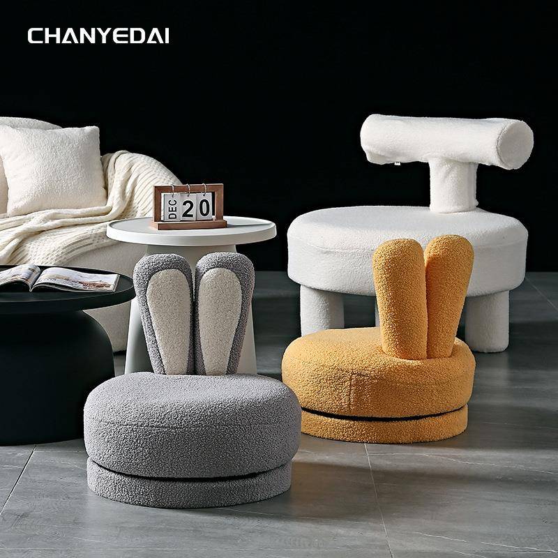 儿童沙发宝宝单人阅读迷你沙发凳卡通座椅迷你休闲矮凳旋转小沙发