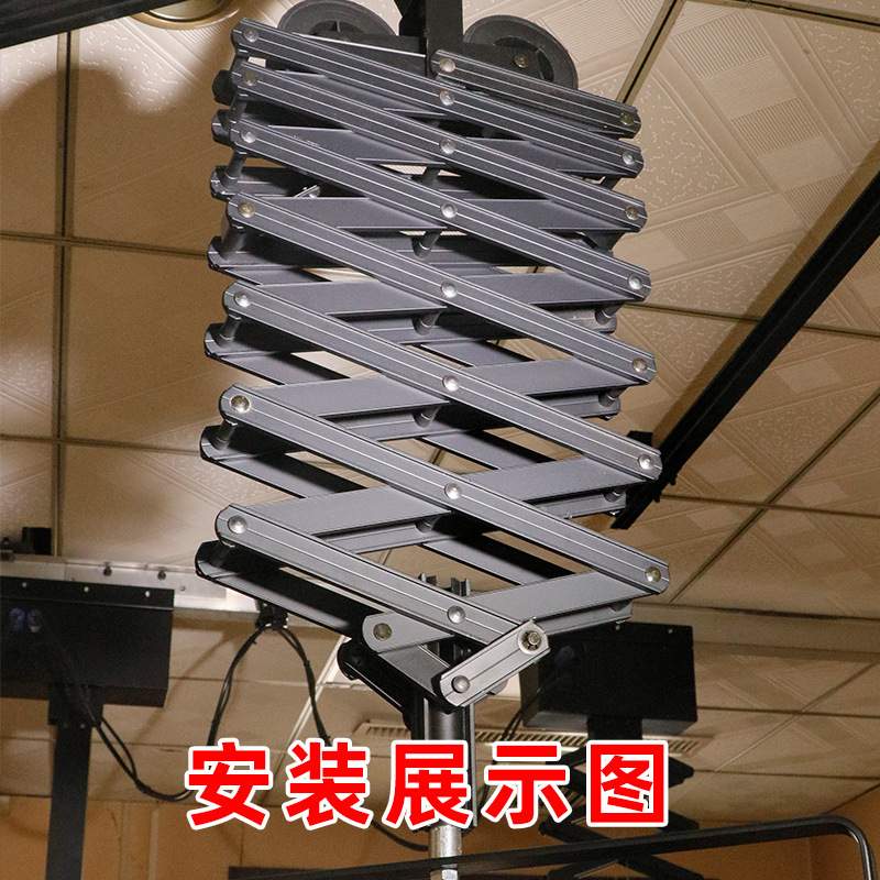 演播室恒力铰链2米3米U字伸缩吊臂led聚光灯补光灯调节高度配件