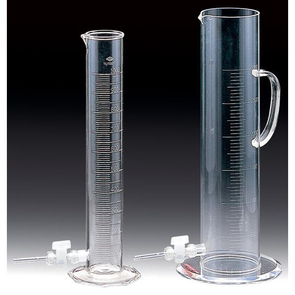 Sanplatec三博特带龙头量筒61-5130-99透明塑料量筒1L2L3L5L10L