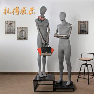 执得高档全身包布情侣女模特服装店展示道具衣架活动手mannequin