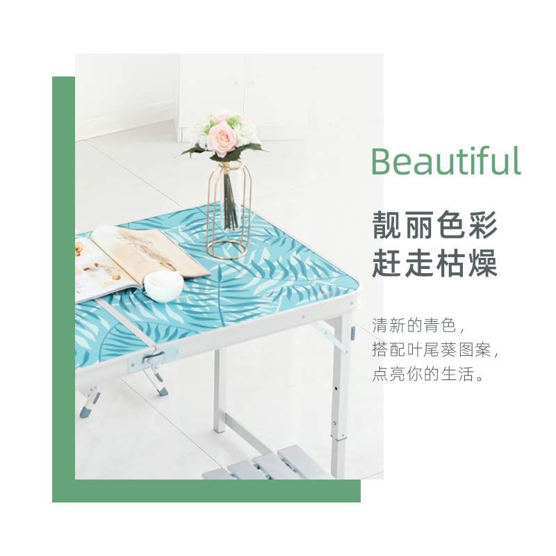户外折叠桌摆摊地推折叠桌子简易家用小便携式餐桌椅可折叠