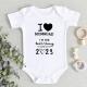 DAD Baby Girls Boy MOM Cute Clothes LOVE Newborn Bab