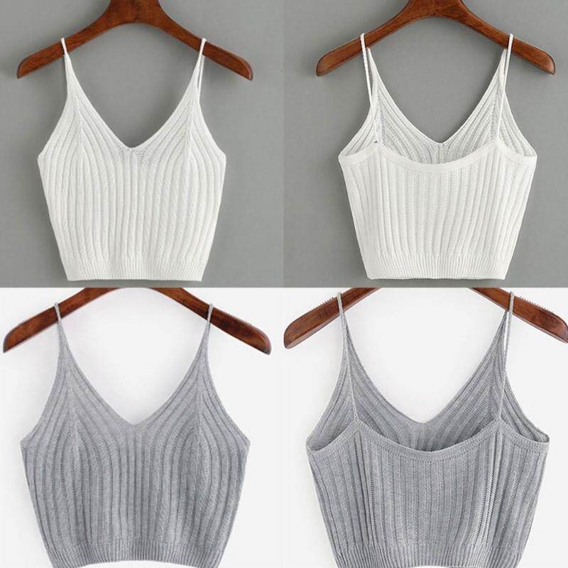 asic Sexy Strappy Sleeveless Racerback Crop Top High Quality