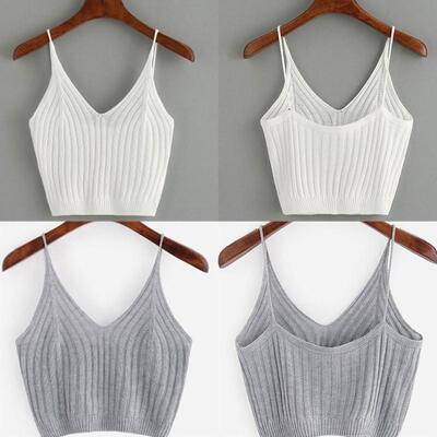 asic Sexy Strappy Sleeveless Racerback Crop Top High Quality