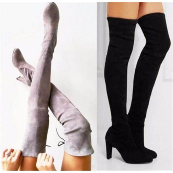 女高跟靴子 женские сапоги мода women boots