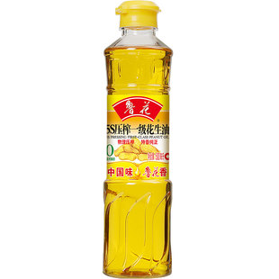 鲁花5S一级压榨花生油500ml小瓶粮油正品 特香家用厨房食用油