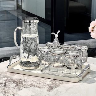 客厅茶杯待客具高级礼盒杯 杯子玻璃杯家用喝水杯耐高温感扭扭套装