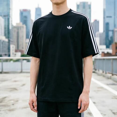 阿迪达斯三叶草男经典短袖条纹舒适T恤KG6331KG6332KG6333KG6334