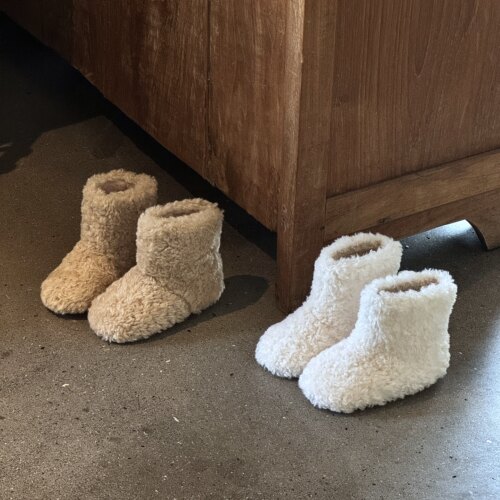 女童雪地靴冬季女宝棉鞋软底防滑