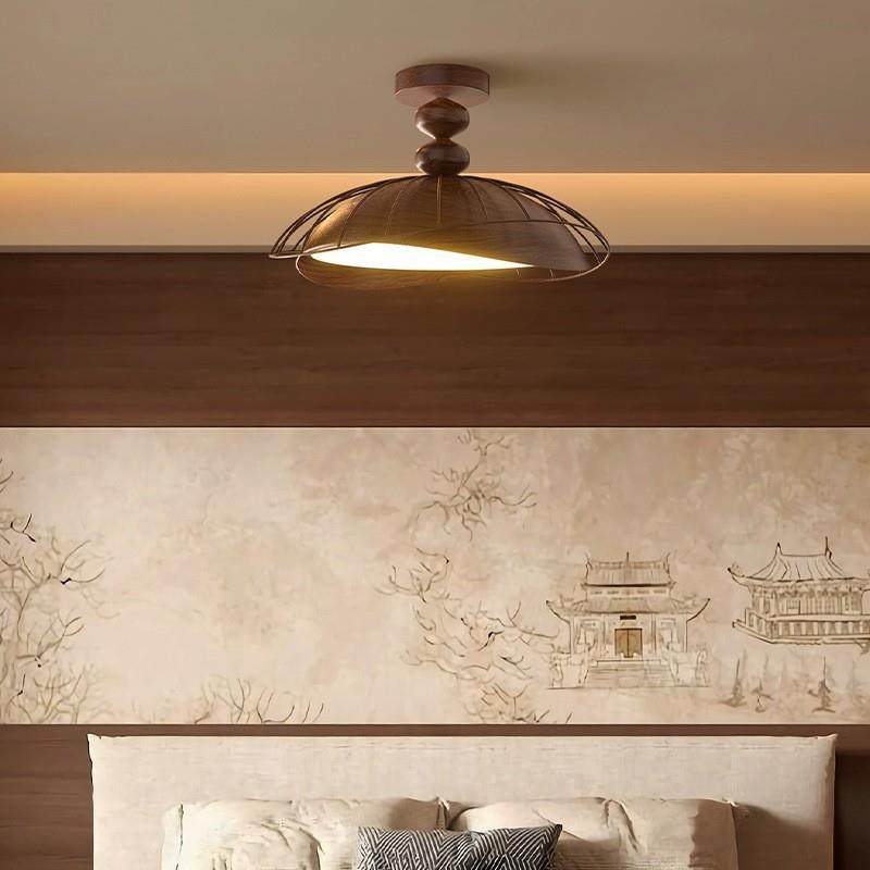 中古风卧室吸顶灯法式复古日式诧寂风胡桃木色全光谱简约餐厅灯具,家装灯饰光源,其它灯具灯饰,淘宝优惠券,粉丝福利购,淘宝优惠卷