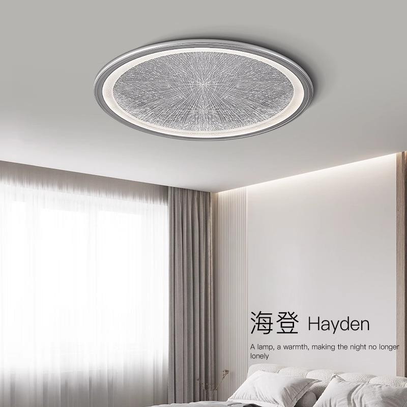星空卧室灯简约现代大气个性创意主卧书房圆形极简吸顶灯北欧轻奢