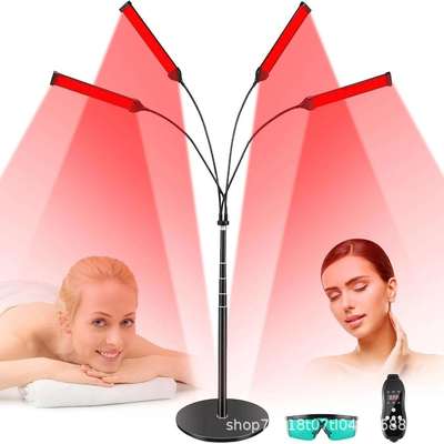 4合1灯630nm660nm850nm940nm红光理疗灯4头5头理疗灯落地伸缩支架