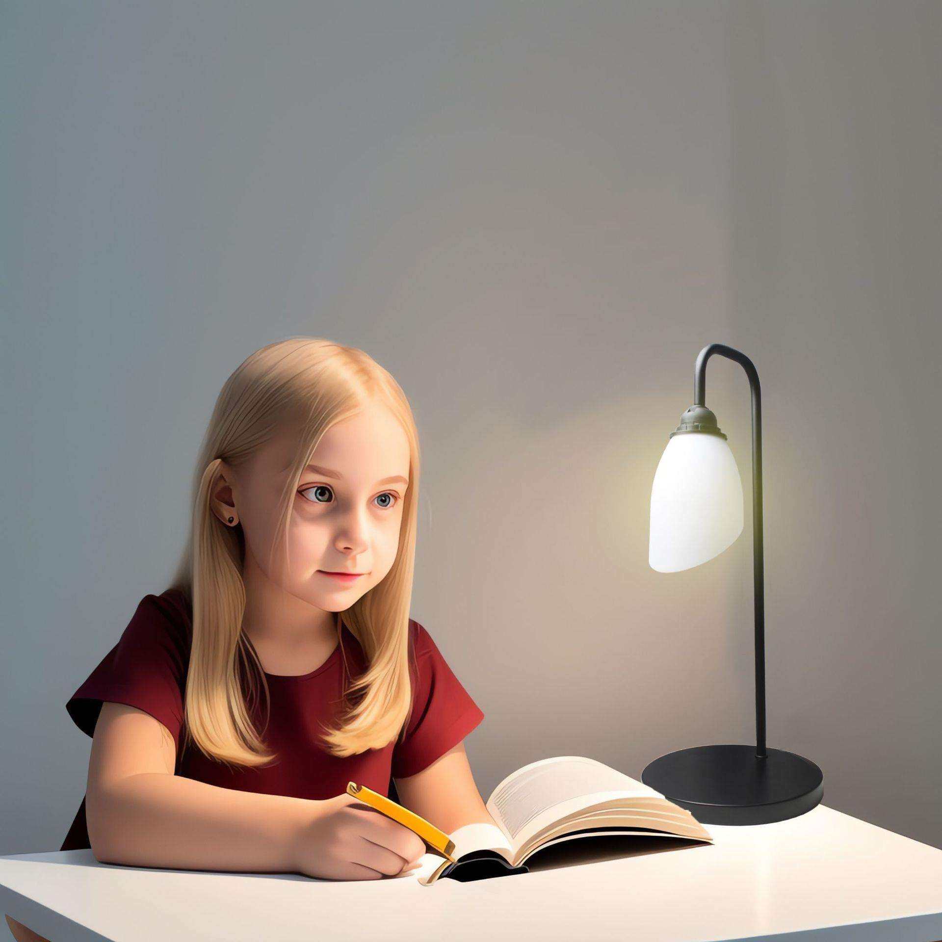 新设计简约天鹅台灯 铁艺灯具PVC灯罩 无频闪E27螺口三色变光灯泡