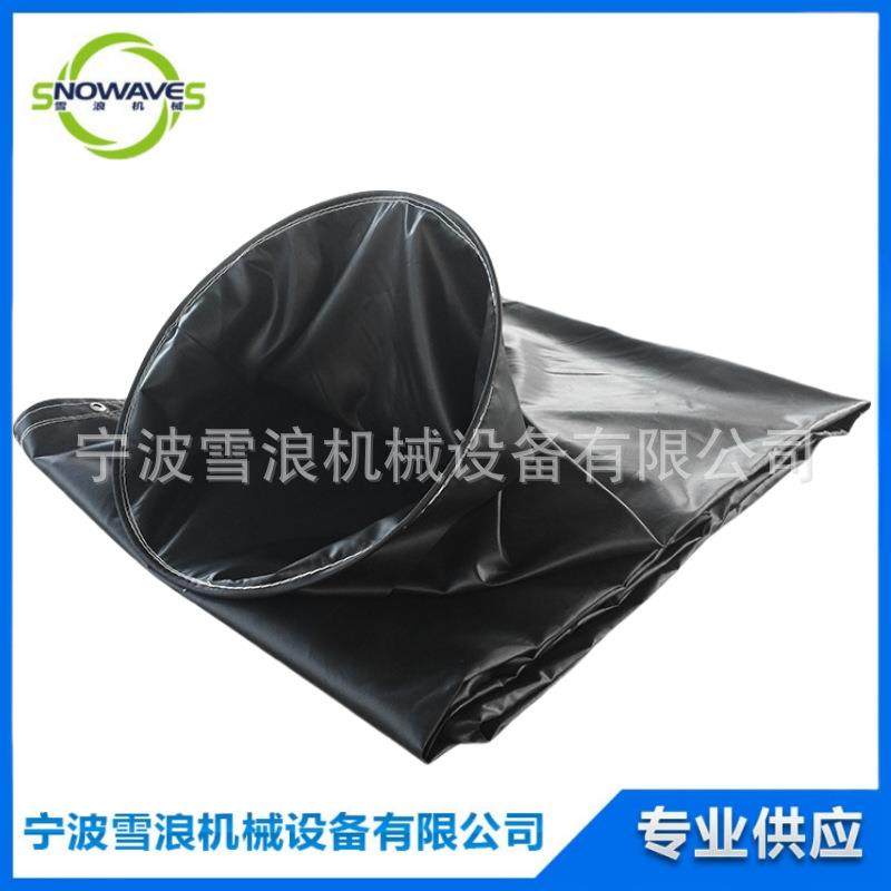 200mm 300mm 矿用风筒布 矿井导风筒PVC黑色涂覆布通风管排风管