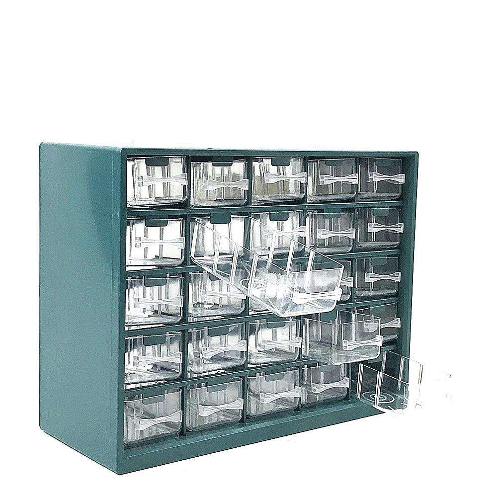 物料盒零件收纳盒 25PC抽屉式可挂螺丝盒收纳盒零件盒