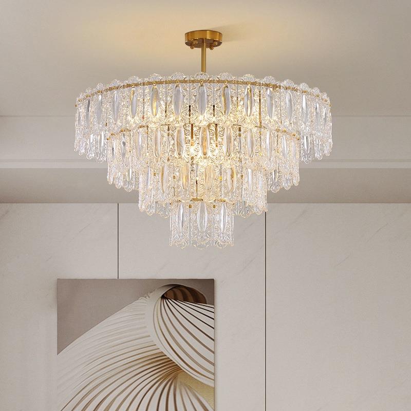 客厅吊灯2022年新款法式吊灯轻奢高档大气后现代简约卧室餐厅灯具