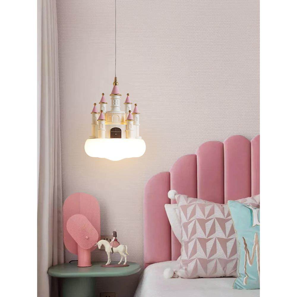 儿童房间床头吊灯女孩公主现代简约时尚卡通城堡卧室灯具护眼节能,特色手工艺,其他特色工艺品,淘宝优惠券,粉丝福利购,淘宝优惠卷