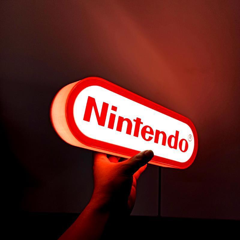 NQWL桌面椭圆形灯牌直播广告迷你小灯箱logo展示牌移动发光字