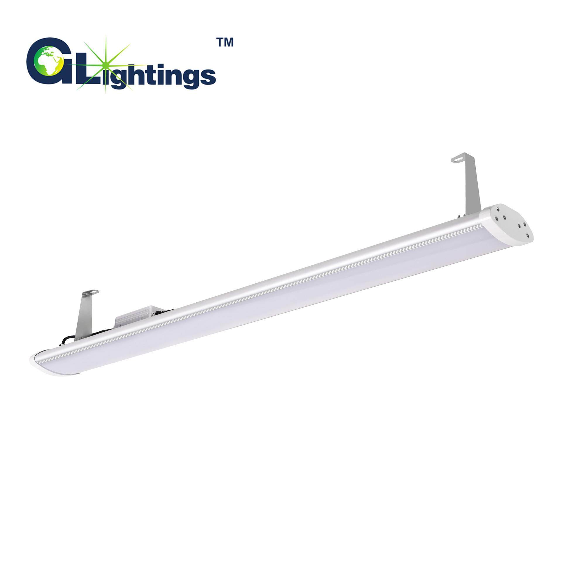 厂家热销款加厚铝材LED线形高棚灯车间厂房仓库用感应工矿灯