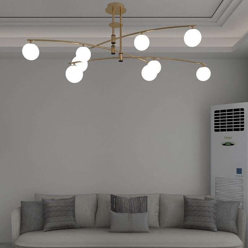 北欧客厅吊灯吸顶灯卧室灯具创意轻奢现代简约艺术个性大气餐厅灯