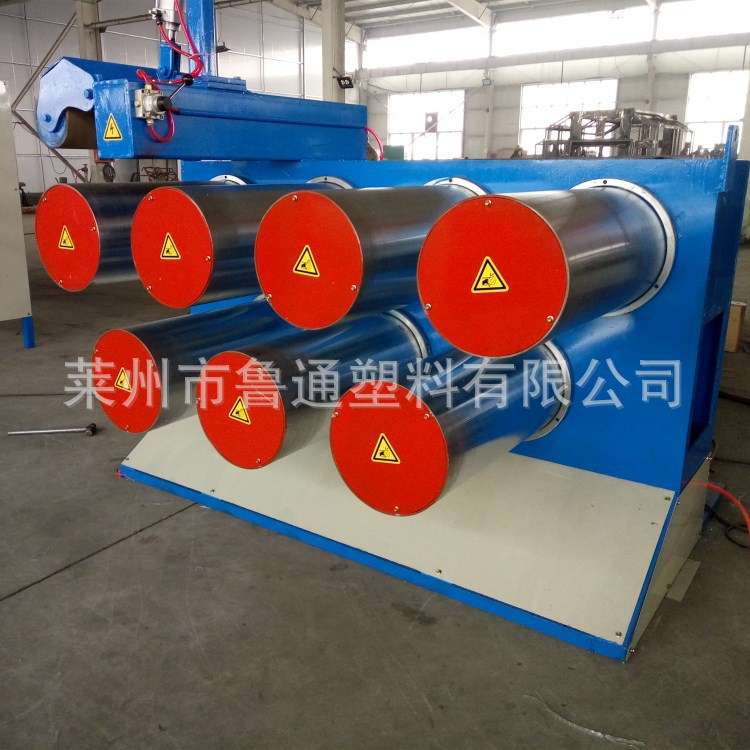 PE单丝齿轮传动牵引机组 塑料扁丝链条传动延伸机