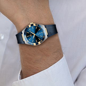 Sungoder瑞士正品 星座曼哈顿系列机芯背透男表防水全自动机械腕表