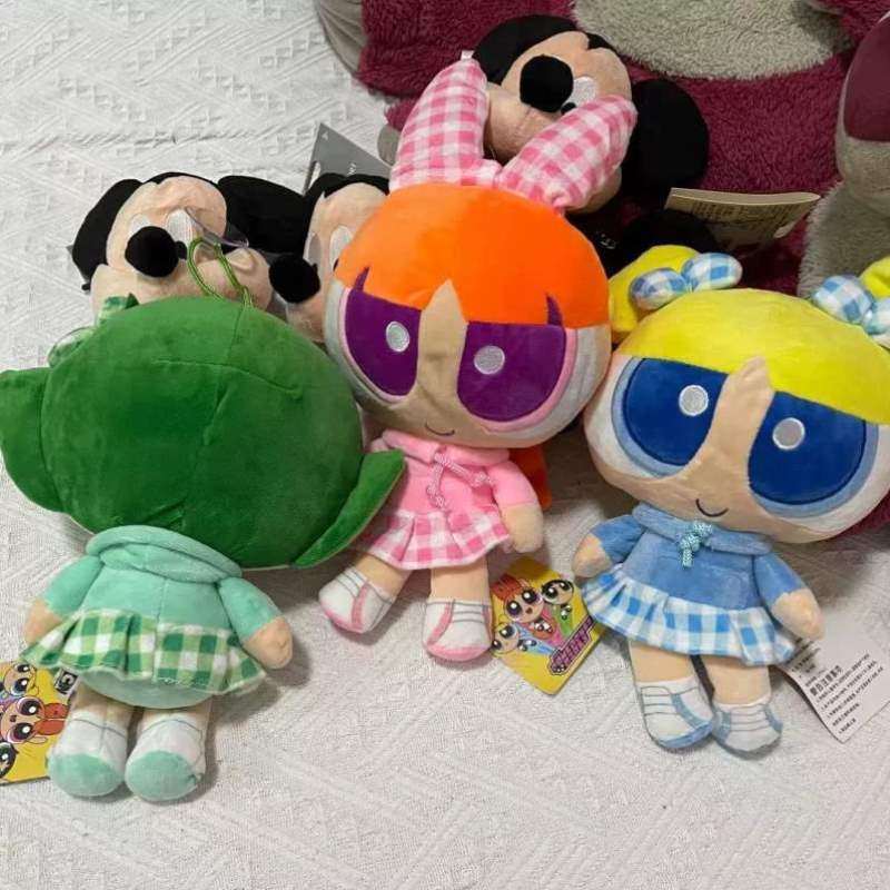 飞天小女警2023号大限定新款毛毛礼物可爱毛绒花花泡泡公仔挂件