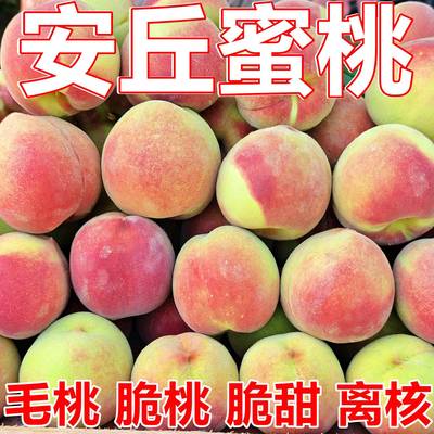 山东裂桃丑桃爆炸桃网红初秋裂桃安丘蜜桃青州蜜桃脆甜脆桃硬秋桃