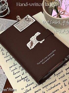 港信A6活页磁吸手账本高颜值可拆卸账本便携随身记事本子笔记本