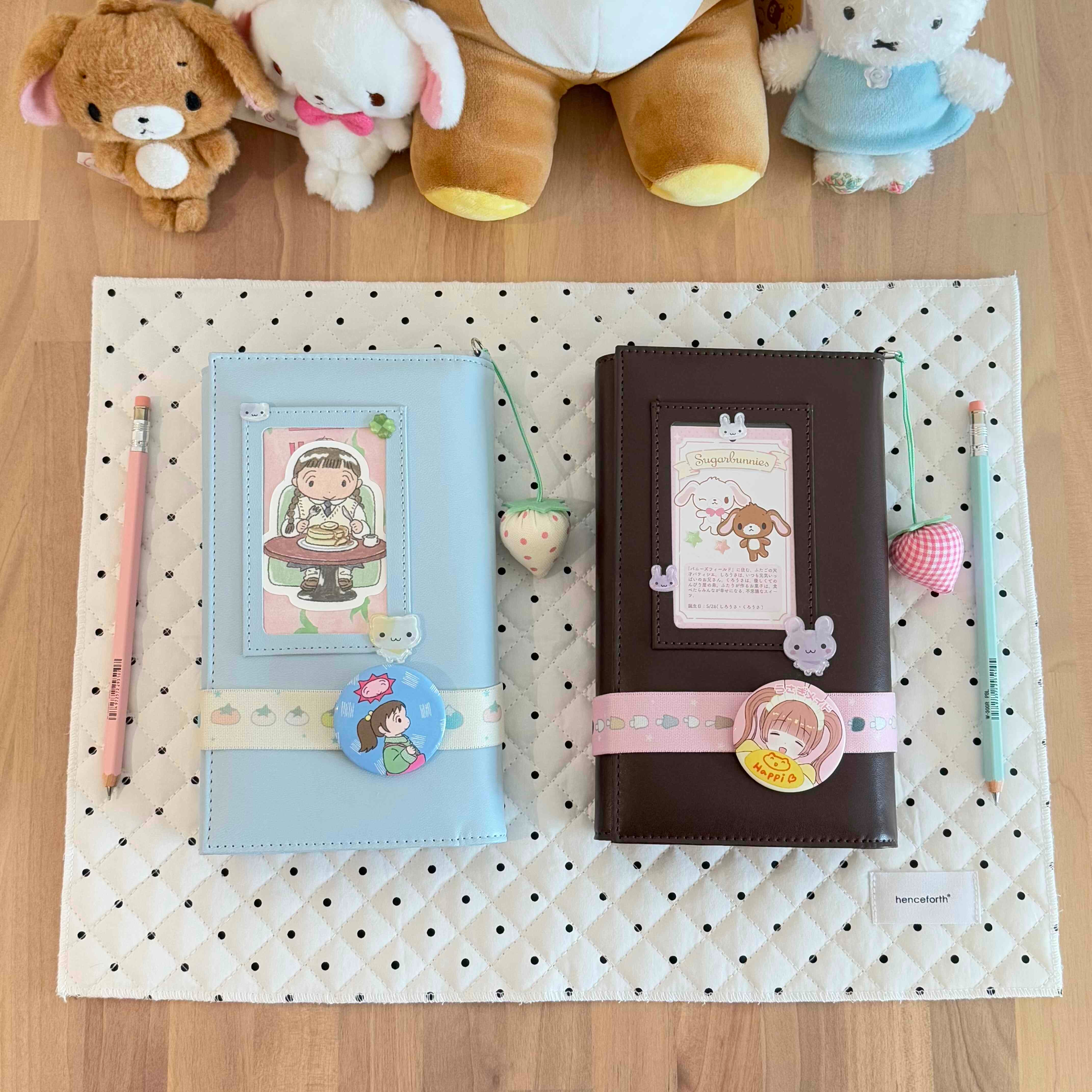 复古深棕三折开窗A6活页手账本