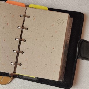 【M5内页】彩色波点小猫M5手帐内页活页素材纸高颜值加厚活页替芯