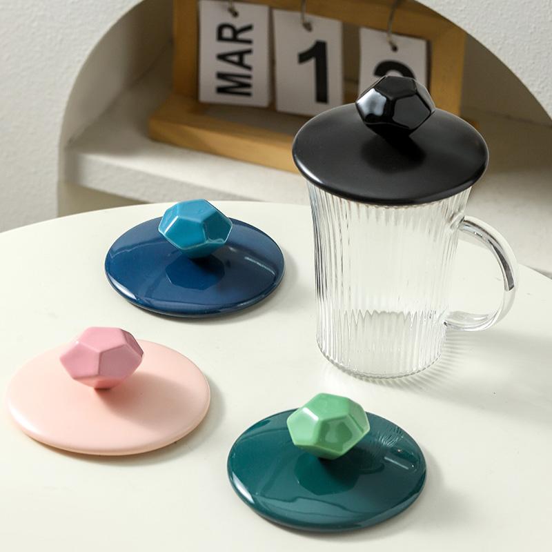 万能马克杯盖通用陶瓷防尘盖单卖