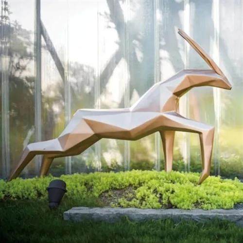 不锈钢户外仿真仿铜镂空梅花抽象卡通几何鹿玻璃钢雕塑艺术品摆件,家居饰品,户外/庭院摆件,淘宝优惠券,粉丝福利购,淘宝优惠卷