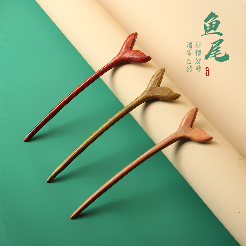 复古风简约款发簪日常挽发头饰品