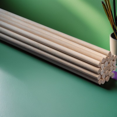 原色圆木棒diy手工小屋制作建筑模型材料小木棍幼儿园玩具数数棒