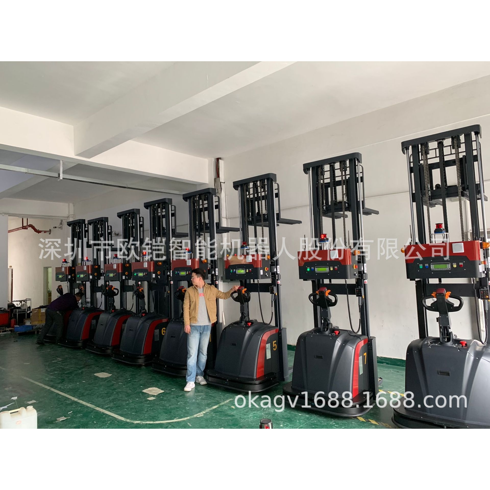 欧铠工业级导航模块AGV小车 无人搬运车自动叉取电动托盘堆高叉