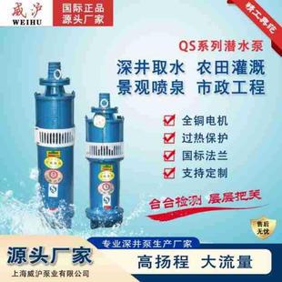 农田抽水排水电泵厂家 QS潜水泵喷泉景观潜水泵大流量高扬程水浸式