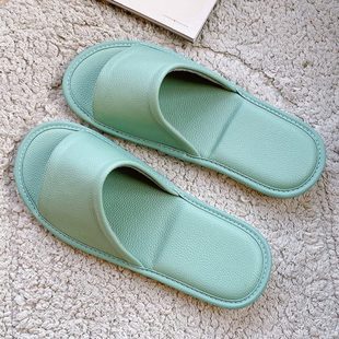女夏季 臭不室内家用家居牛皮真皮凉拖鞋 情侣木地板脚透气软底防滑