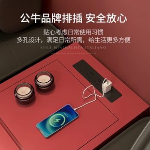 极简沙发 储物柜长方形夹缝烤漆茶几边几客厅简约间柜子扶手中意式