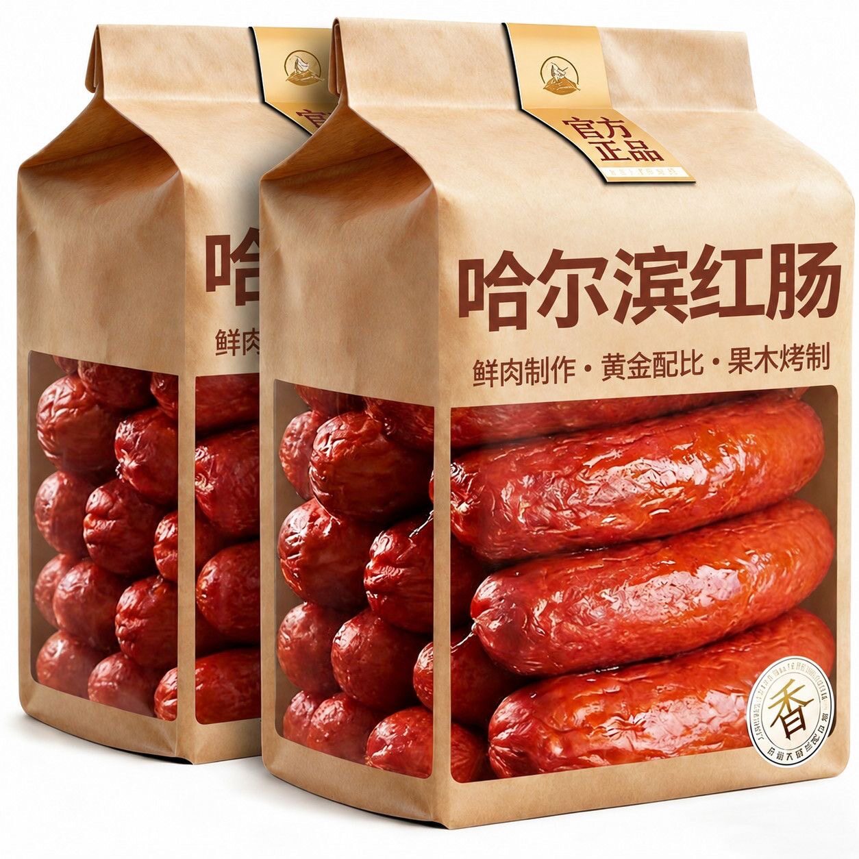正品哈尔滨红肠肉肠正宗东北熟食特产香肠大根风味烤肠新鲜食