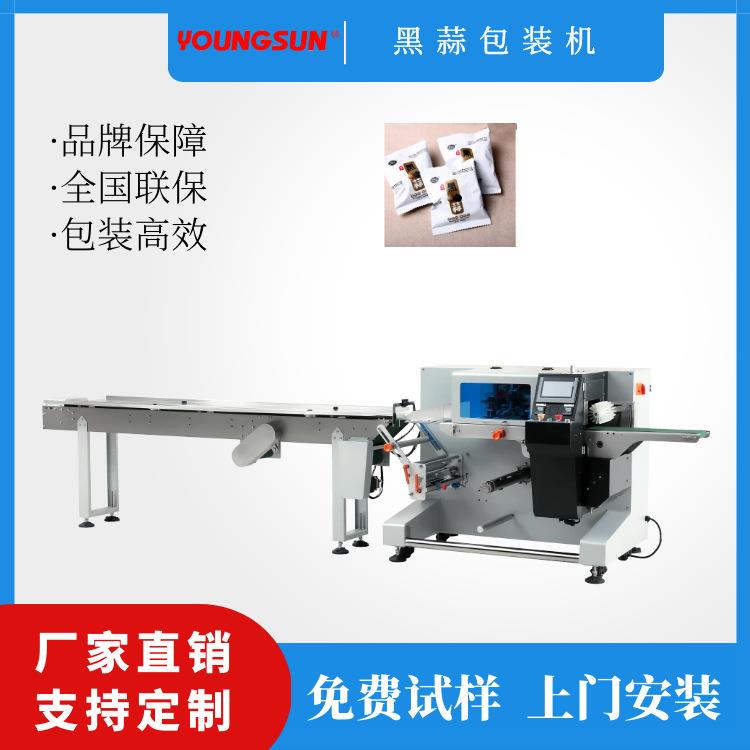 厂家货源山东黑蒜自动包装机黑蒜米枕式包装机蒜瓣三伺服包装机