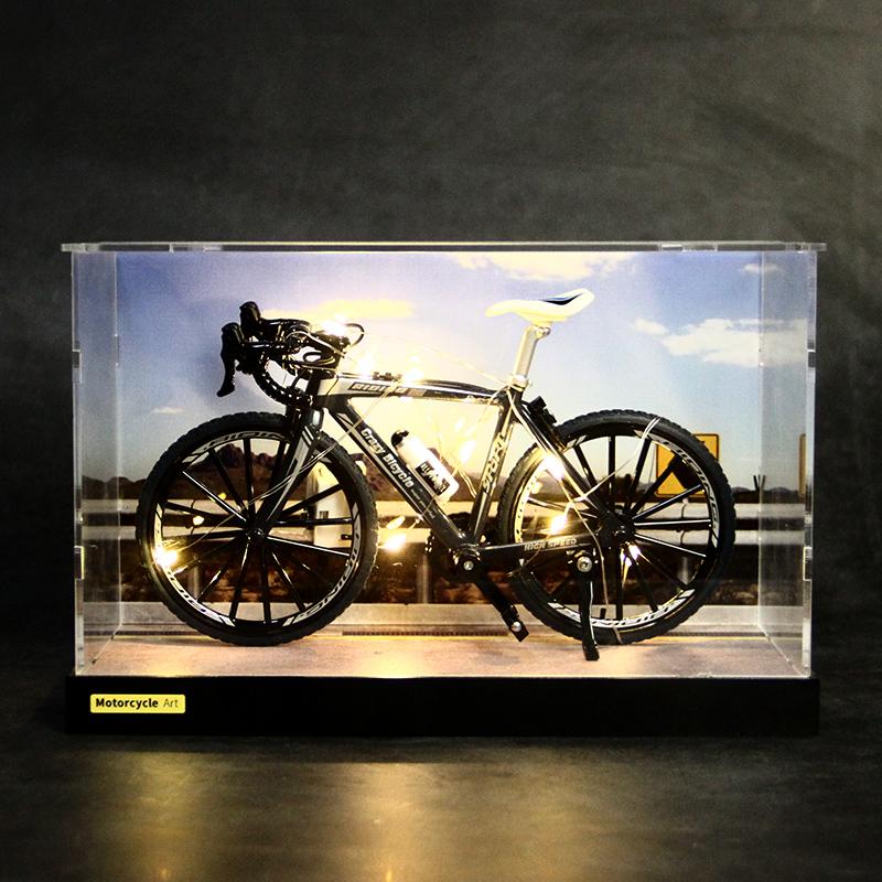 山地自行车模型手办合金公路单车