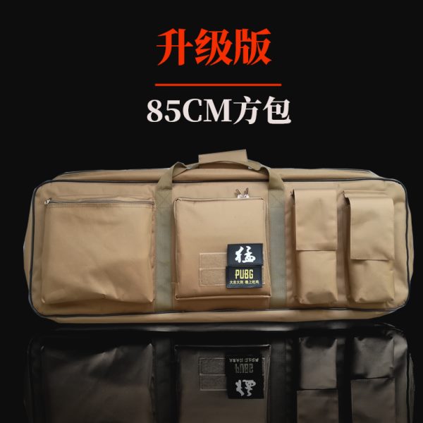 新款多功能渔具单肩大容量水弹发射器战术包M249真人CS装备鸡蛋棉