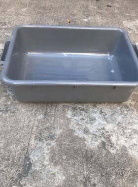 厂家出售540*380*150mm塑料白盆 长方形塑料灰色胶盆可套叠收纳盆