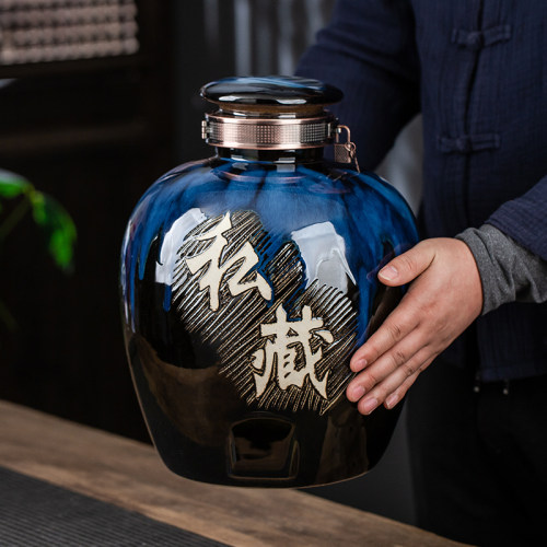 景德镇陶瓷酒坛子10/20/30/50斤空酒瓶古风家用窖藏密封泡酒缸罐
