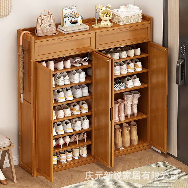 鞋柜家用门口鞋架子收纳神器省空间简易室内好看防尘宿舍出租屋用