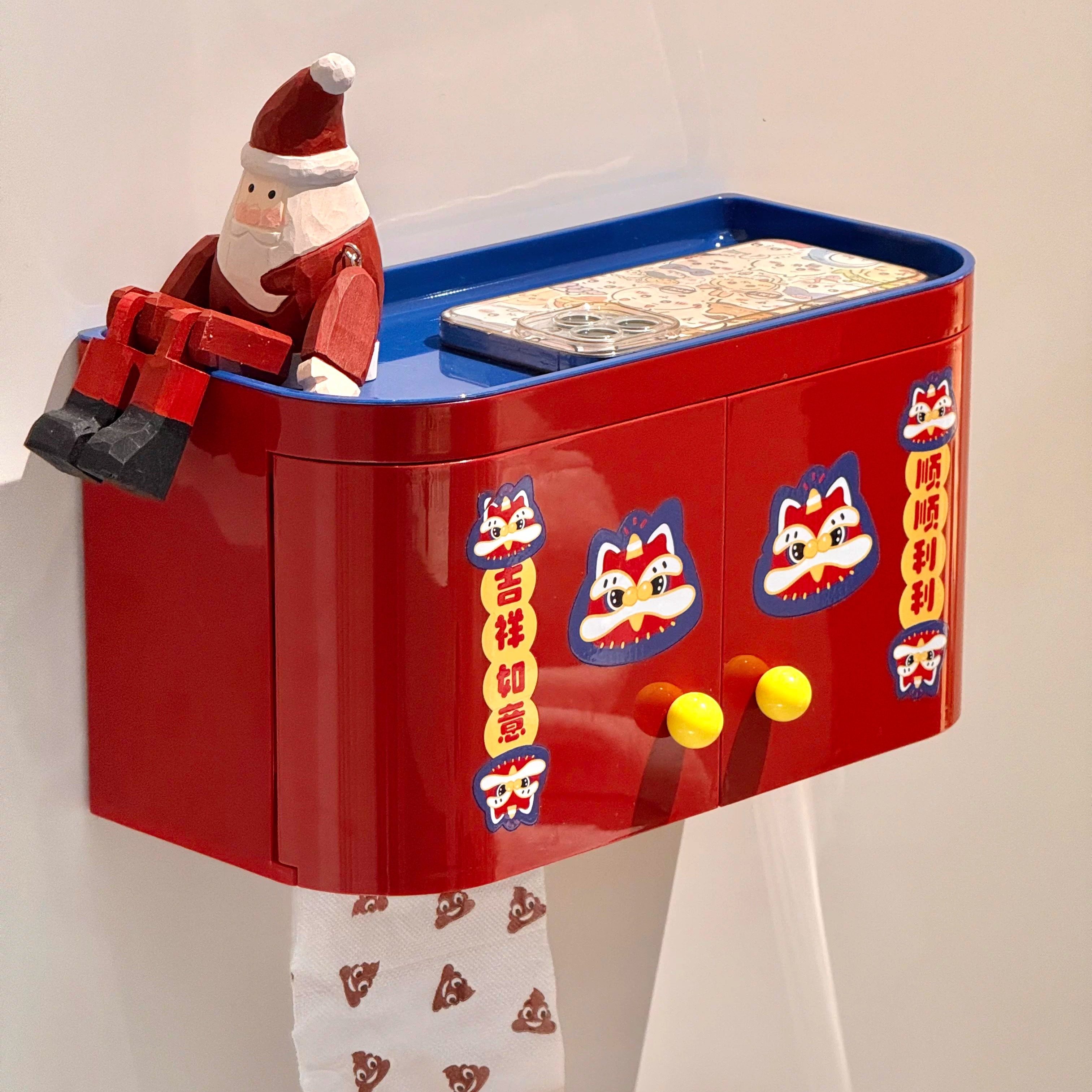 卫生间卷纸盒新年款壁挂式抽纸卷纸洗脸巾置物架防水厕所纸巾盒子