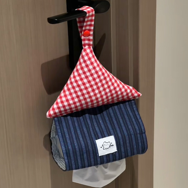 创意小房子壁挂纸巾袋宿舍家用卫生间抽纸盒高颜值壁挂式纸巾挂袋,收纳整理,纸巾盒,淘宝优惠券,粉丝福利购,淘宝优惠卷